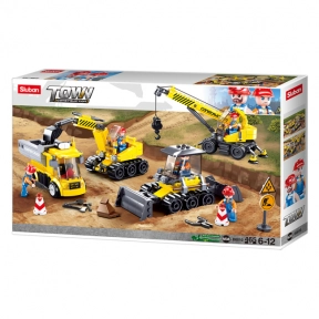 Конструктор SLUBAN M38-B0810 "Town": Будівельна техніка, 465 дет.