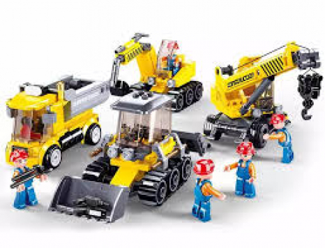 Конструктор SLUBAN M38-B0810 "Town": Будівельна техніка, 465 дет.