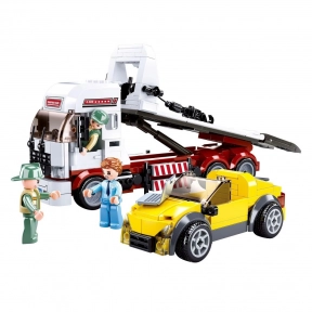Дитячий пластиковий конструктор "Town": Евакуатор, 338 деталі, Sluban
