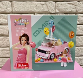 Пластиковый конструктор Машина с шариками 245 деталей SLUBAN M38-B1086