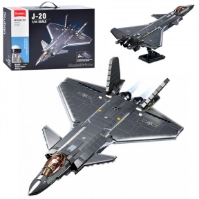 Пластиковый конструктор Истребитель J-20, 1007 деталей SLUBAN M38-B1187 Model Bricks