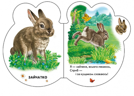 Книга - картонка Малята  У лісі  + аудіо-бонус (укр) І.Сонечко М411017У