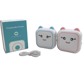 Портативный мини принтер, в коробке, 2цвета M5 р.9*12*4,6см