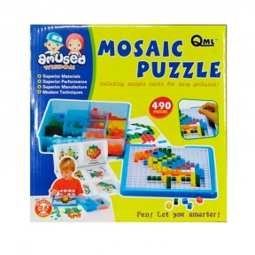 Мозаїка пластикова 490 деталей з картками-завданнями M7