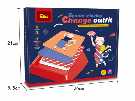 Розвиваюча логічна гра на просторове мислення Переодягни тваринок M8A