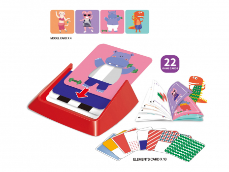 Розвиваюча логічна гра на просторове мислення Переодягни тваринок M8A