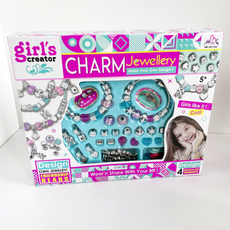 Набір для дитячої творчості: створення браслетів та підвісок з намистин MBK-333A