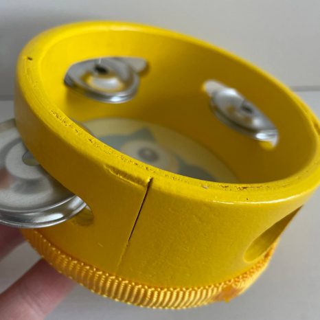 УЦЕНКА. Деревянная игрушка Детский бубен (малий ) 10 см