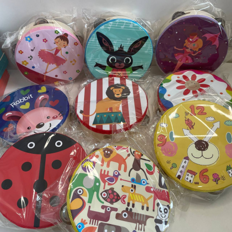 Дерев'яна іграшка Дитячий бубон (середній)