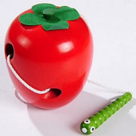 Дерев'яне шнурівка Яблуко MD 0494