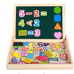 Деревянная игрушка Магнитная досточка с цифрами
