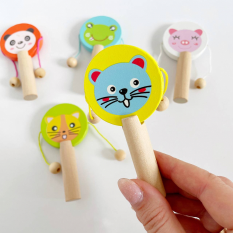 Дерев'яна іграшка "Бубенець-колотушка". MD 0804