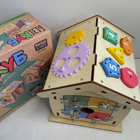 Дитячий розвиваючий Бізікуб будиночок MD 0838