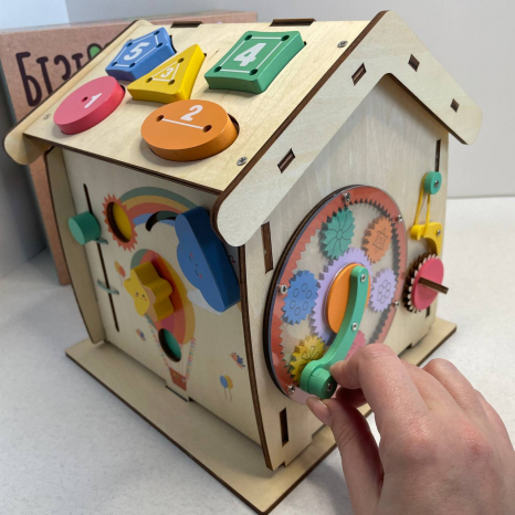 Дитячий розвиваючий Бізікуб будиночок MD 0838