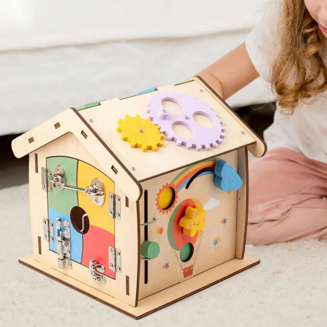 Дитячий розвиваючий Бізікуб будиночок MD 0838