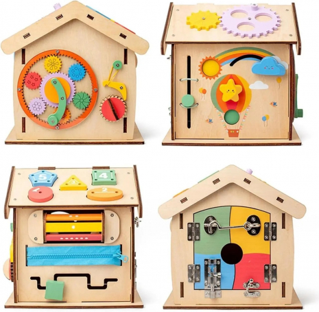 Дитячий розвиваючий Бізікуб будиночок MD 0838