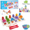 Дерев'яний багатофунеціональний сортер: геометричні фігури більше-менше, кольорові бджілки та магнітна риболовля MD 0853