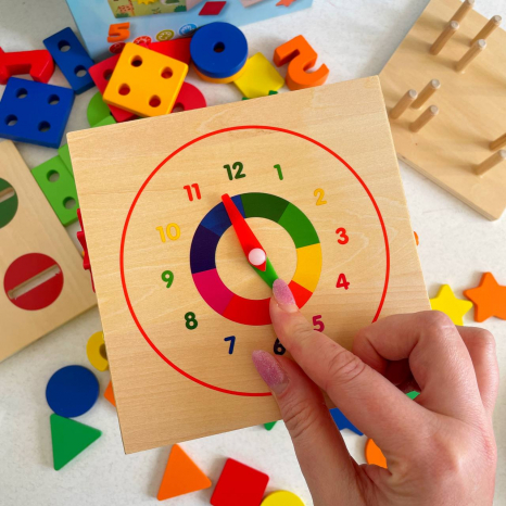 Дерев'яна розвиваючий куб - сортер з логічними завданнями MD 0891