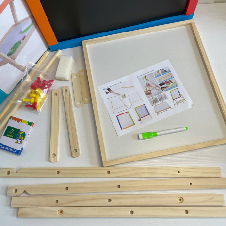 Дерев'яний двохсторонній мольберт Маленький художник MD 0897