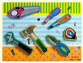 Об'ємний деревяний пазл, рамка - вкладка Інструменти