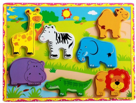 Объемный деревянный пазл, рамка-вкладыш