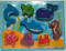 Об'ємний деревяний пазл, рамка - вкладка Морські мешканці