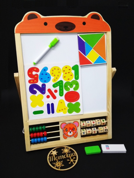 Мольберт настільний, дерев'яна магнітна дошка для малювання