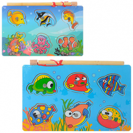 Дерев'яна магнітна рибалка MD 1149