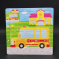 Дерев'яний пазл, рамка - вкладка Транспорт - Шкільний автобус