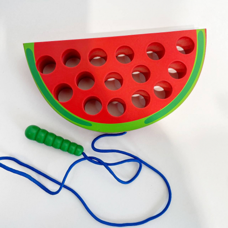 Дерев`яна шнурівка Фрукти Кавун