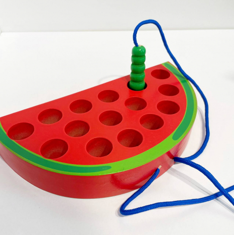 Дерев`яна шнурівка Фрукти Кавун