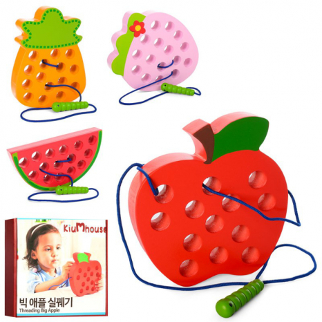 Деревянная шнуровка Фрукты / Дерев`яна шнурівка Фрукти MD 1228