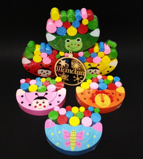 Дерев'яна іграшка Балансир з циліндрами, MD 1276