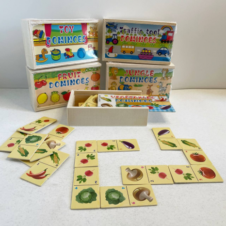 Дерев'яне дитяче доміно в пеналі MD 1357