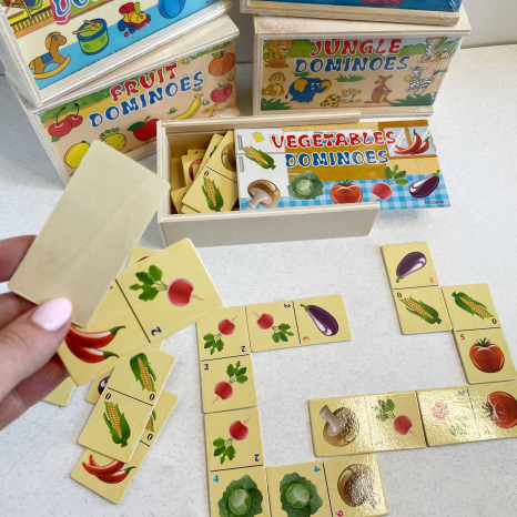 Дерев'яне дитяче доміно в пеналі MD 1357