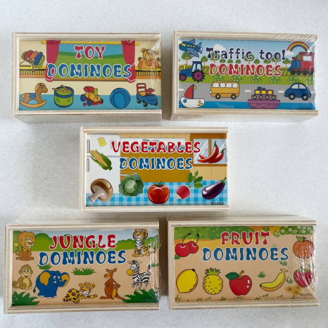 Дерев'яне дитяче доміно в пеналі MD 1357