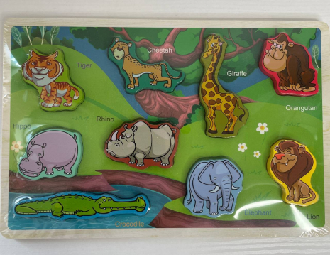 Дерев'яна іграшка Рамка-вкладиш Африка MD 1533