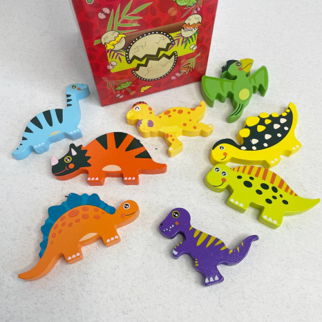 Деревянная игрушка - Балансир "Динозавры" MD 1612