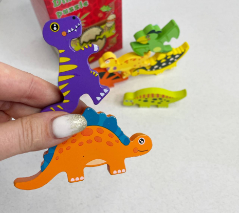 Деревянная игрушка - Балансир "Динозавры" MD 1612