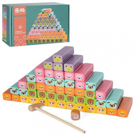 Дерев'яна настільна гра - конструктор Дженга MD 1652