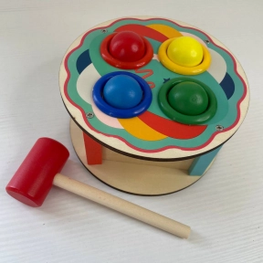 Дерев'яна іграшка  стукалка Круг MD 1682D