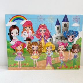 Дерев'яний пазл у рамці, 60 деталей Принцеси