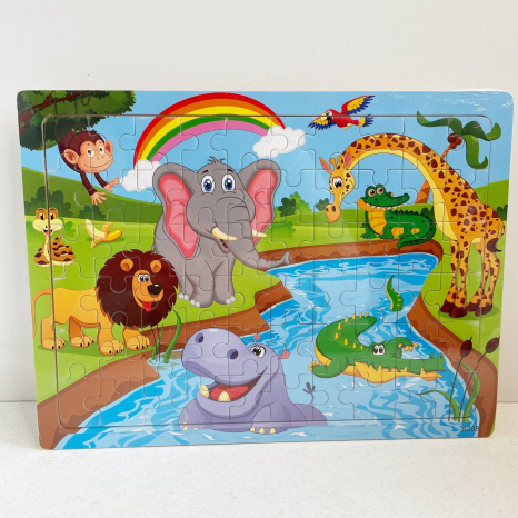 Дерев'яна іграшка Пазли MD 1996 60дет,мікс видів(тварини,казки,транспорт,морські мешканці)кул.,30-22