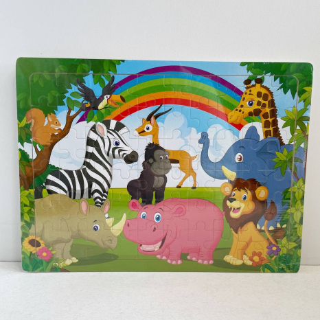 Дерев'яна іграшка Пазли MD 1996 60дет,мікс видів(тварини,казки,транспорт,морські мешканці)кул.,30-22