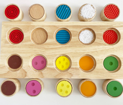 Дерев'яне тактильне лото - сортер, MD 2175