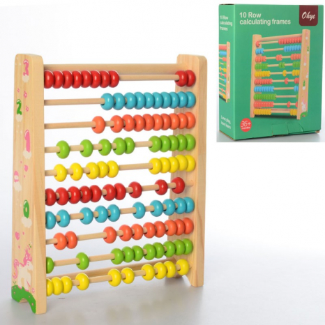 Деревяна іграшка Рахівниця навчальна, Абакус, MD 2299