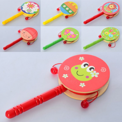 Дерев'яна музична іграшка Брязкальце ( калатало)