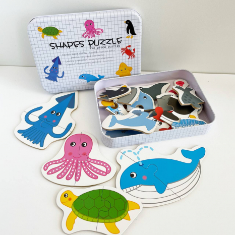 Картонні пазли Морські мешканці (половинки)