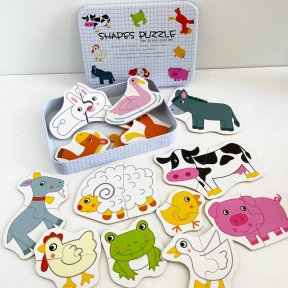 Картонні пазли Домашні тварини (половинки), MD 2335