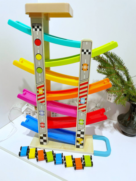 Дерев'яний трек "Крутий спуск №3" Limo Toy. MD 2541